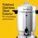 Hamilton Beach D50065 Coffee Urn/Percolator, S.Steel Exterior, 60 Cup Cap. w/ Cup Trip Handle - 120V 7 image