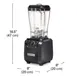 Hamilton Beach HBH550R Furry Blender, 64 Oz. Capacity, Variable Speed, High/Low 2 image