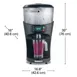 Hamilton Beach HBS1400R Revolution Ice Shaver, Insulated Double Wall Hopper 2 image