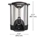 Hamilton Beach HCU075S Coffee Urn, 75 Cup Capacity, Double Wall Insulation, 1.44kW - 120V 2 image