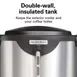 Hamilton Beach HCU075S Coffee Urn, 75 Cup Capacity, Double Wall Insulation, 1.44kW - 120V 5 image