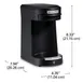 Hamilton Beach HDC200B Stainless Steel Front Loading Pod Coffee Maker, 500W/120V - Black 3 image