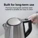Hamilton Beach HKE110 Kettle, 1 Liter, Stainless Steel, Concealed Heating Element 11 image