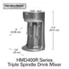 Hamilton Beach HMD400-CE Triple Spindle Drink Mixer (3) Speeds - 220/240V (International Use Only) 2 image