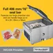 Hamilton Beach HVC406-CE PrimaVac Countertop Chamber Vacuum Packaging Machine with 16" Single Seal Bar 4 image
