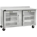 Traulsen CLUC-60R-GD-WTLL-LK 60" 2-Section Worktop Refrigerator w/ 2 Glass Doors, 16.94 cu. ft. 1 image