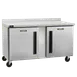 Traulsen CLUC-60R-SD-WTLR-LK 60" 2-Section Worktop Refrigerator w/ 2 Doors, 16.94 cu. ft. 1 image