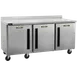 Traulsen CLUC-72R-SD-WTLLL-LK 72" 3-Section Worktop Refrigerator w/ 3 Doors (left), 18.8 cu. ft. 1 image