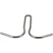 AllPoints 263865 Pot Rack Hook, Sliding, Double, for 1/4" x 2" Bar, Stainless Steel 1 image