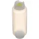AllPoints 2801816 Beverage Bottle, 24 Fl Oz (709 mL) Clear Plastic with Yellow Valve, Cap - 1/Each 1 image