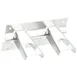 AllPoints 36123 Mop & Broom Holder, 7-9/16" Stainless Steel, Holds Two Mops, Wall‑Mount Design 1 image