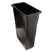 AllPoints 36318 Commercial Rectangular Trash Can, 23‑Gallon, 20" x 11" x 30" Polyethylene Black 1 image