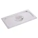 AllPoints VOL75130 - 1/3 Size Flat Stainless Steel Steam Table Pan Cover with Handle, Solid, No Hinge 1 image