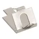 AllPoints 1351234 Shelving Clip, Pilaster, Square Slotted Shelf Support, Stainless Steel 1 image