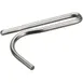 AllPoints 136360 Pot Rack Hook, Sliding, Single, for 1/4" x 2" Bar, Stainless Steel 1 image