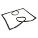 AllPoints 1481121 Magnetic Refrigerator Door Gasket, 63-1/4" H x 27-7/8" W, Black Vinyl, 4‑Sided 1 image