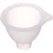 AllPoints 2801793 FIFO Squeeze Bottle Funnel, 1-1/4" Diameter Silicone Funnel, White 1 image
