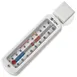 AllPoints 621152 Economy Refrigerator/Freezer Thermometer, Dial Display, Handheld, Steel Finish 1 image