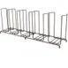 AllPoints 76582 Dispense‑Rite Cup Rack Organizer, 5‑Section Wire Steel, Black, 8½" H x 23" W x 5" D 1 image