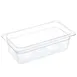 AllPoints 78434 - 1/3 Size Polycarbonate Food Pan, 4"-5" Depth, Veg & Condiment Storage - 1/Case 1 image