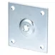 AllPoints 8012334 Leg Mounting Plate, 3-1/2" x 3-1/2", Zinc Plated Steel 1 image