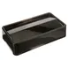 AllPoints 83159 Swing Lid – 19-3/4" x 10-3/4" x 4-1/2" Black Polyethylene for 15/23 Gallon Cans 1 image