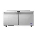Atosa USA AWF60SD 60" 2-Doors Worktop Freezer, Stainless Steel, -8°F–0°F temp, 15.5 cu. ft. 1 image