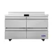 Atosa USA AWR48D4 48" 4-Drawer Worktop Refrigerator, Stainless Steel, 35°F–38°F temp, 12.22 cu. ft. 1 image