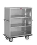 FWE UCE-415-50 Stainless Steel Super Duty Queen Mary Enclosed Cart w/ Heavy Duty Push Handles 1 image