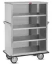 FWE UCE-512-48 Stainless Steel Super Duty Queen Mary Enclosed Cart w/ Heavy Duty Push Handles 1 image