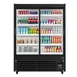 Koolmore KM-CDA-SL24C 24 cu ft Door Merchandiser Refrigerator, Black, 28"W×51.65"D×70"H, Door 1 image