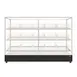 Koolmore KM-FDC-B15 73" Wide Display Case, 11.4 cu ft, 3‑Tier, 15 Wire Baskets, Glass, LED Light 2 image