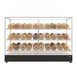 Koolmore KM-FDC-B15 73" Wide Display Case, 11.4 cu ft, 3‑Tier, 15 Wire Baskets, Glass, LED Light 1 image