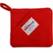 AllPoints 1331245 Hot Pad Pot Holder, 8" x 8" Square Red Poly‑Cotton with Pocket and VaporGuard™ 1 image