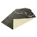 AllPoints 181565 Dishwashing Apron – 45" x 33", Black Rubber Apron with Two Long Cloth Ties 1 image