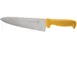 AllPoints 97651 Chef Knife - 10" Yellow Poly Handle, Carbon Stainless Steel Blade, NSF - 1/Each 1 image