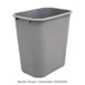 Glastender 03022158 Indoor Trash Receptacle, 10‑Gallon Plastic Bin, Gray Finish 1 image