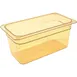 AllPoints 1331846 - Carlisle 1/3 Plastic Food Pan, 6"-8" Depth, Amber Polycarbonate, Food Service 1 image