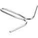 AllPoints 136362 Double Sliding Pot Rack Hook for 1/4" x 2" Zinc-Plated Steel Bar, Two Prongs, Construction 1 image