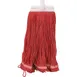 AllPoints 1591106 Wet Mop Head - 8½" Wide, 23 oz Red Non‑Bacterial Mop for Spills 1 image