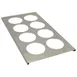 AllPoints 178762 Squeeze Bottle Holder, 8‑Section Stainless Steel, NSF Certified, Fits 1/3‑Size Pan 1 image