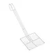 AllPoints 2261004 Skimmer, 6" Square Bowl, #12 Fine Mesh, 13½" Nickel‑Plated Handle, 19" Length 1 image