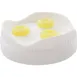 AllPoints 2801903 Squeeze Bottle Cap, FIFO Portion Pal™ 3‑Hole Dispensing, Clear/White, 2" - 1/Case 1 image