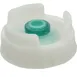 AllPoints 2801965 Dispensing Cap, Clear Plastic with Green Valve, NSF Certified for Squeeze Bottles 1 image