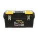 AllPoints 36513 Tool Box – 19" x 10-1/4" x 9-1/4", Gray Plastic Body, Tray, Steel Hinges & Clasps 1 image