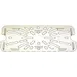 AllPoints 78439 Drain Rack, 1/3 Size Polycarbonate Food Pan, Replaces Cambro 30CWD 1 image