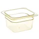 AllPoints 78965 - 1/6 Polycarbonate Food Pan, 6-3/8" x 6-7/8" x 6", -40°F to 375°F, Steam 1 image