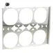 AllPoints 8012358 Egg Ring Set, Six 4" Stainless Steel Round Rings for Perfect Egg Shapes 1 image