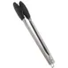 AllPoints 85101 Utility Tongs - 13" Up to 400°F, Stainless Steel Handle, Black Nylon Ends 1 image