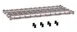 Metro 1836DRK4 Dunnage Shelf, 36" W x 18" D, Gray Epoxy‑Coated Wire Deck, Frames, 1600 lbs, Microban® 1 image